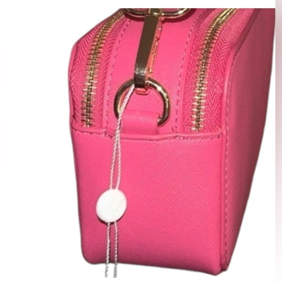 🚨🔔⏰Cyber Monday Sale!‼️🚨⏰ Valentino Orlandi Hot Pink Camera Bag - NWT - Picture 3 of 4
